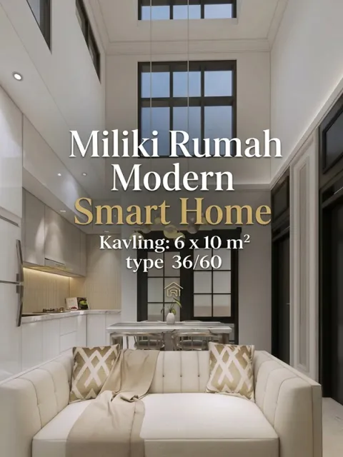Miliki Rumah Modern Smart Home Kavling Bandung Timur