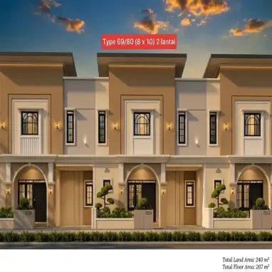 Fasad Gagah, Smart Door Lock Rumah Smart Home 2 Lantai Favorit Pasangan Muda di Bandung Timur